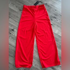 21 Saints Women’s Red Wide Leg Slacks Size XL‎